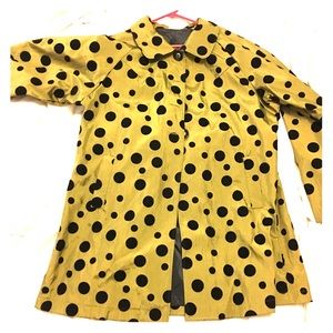 Ubu green jacket with black polka dots